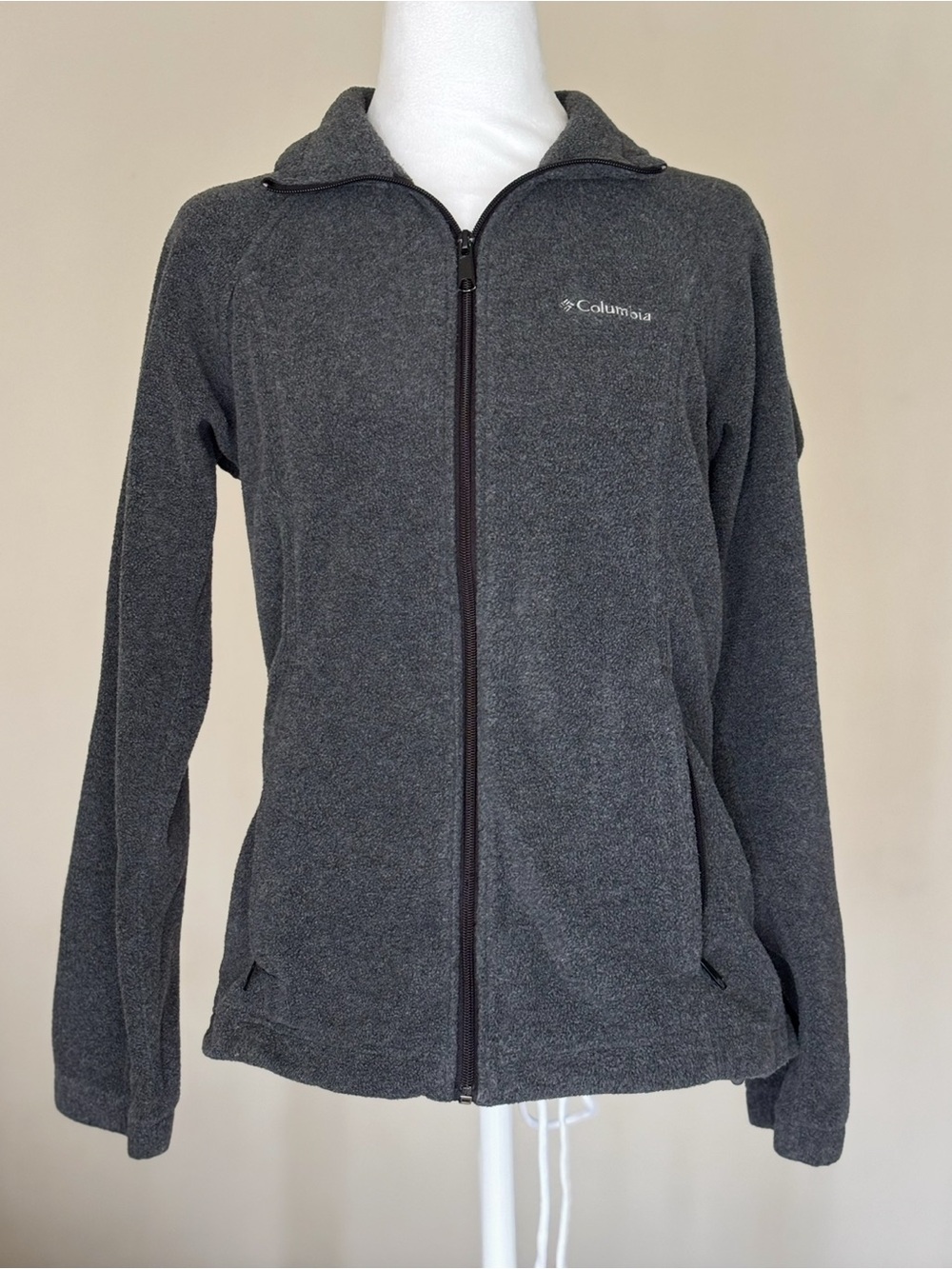 Columbia Women's Dark Gray Full-Zip Utility Fleece Jacket